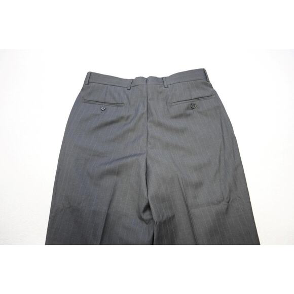 Jos A Bank Wool Gray Striped 2 Piece Suit Pants Jacket Mens Sz 34 x 30 41 R - Picture 9 of 14